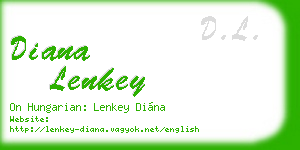 diana lenkey business card