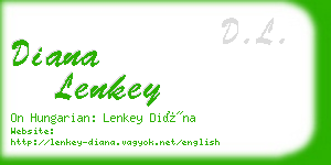 diana lenkey business card